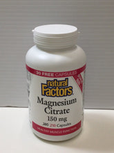 Load image into Gallery viewer, Natural Factors Magnesium Citrate