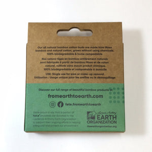 F.e.t.e. from Earth to Earth All Natural Bamboo Cotton Buds