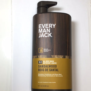 Every Man Jack 3-in-1 All All Over Wash Sandalwood