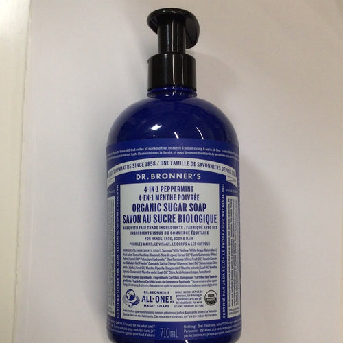 Dr. Bronner’s 4-in-1 Peppermint Organic Sugar Soap