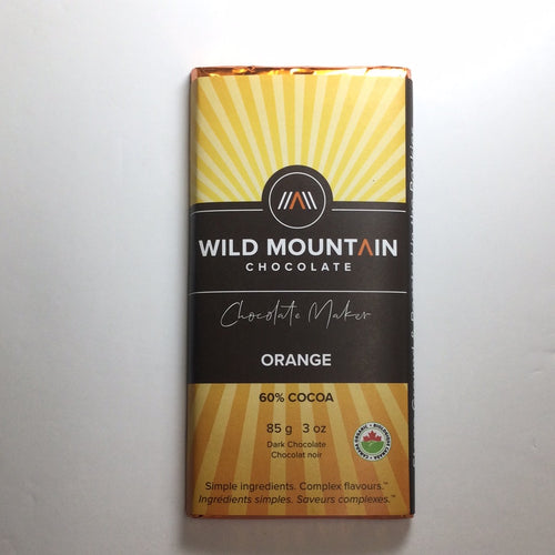 Wild Mountain Chocolate Orange Dark Chocolate Bar