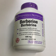 Load image into Gallery viewer, Preferred Nutrition Berberine 500mg Capsules