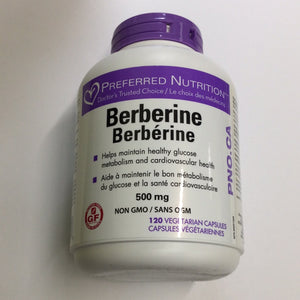 Preferred Nutrition Berberine 500mg Capsules