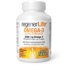 Load image into Gallery viewer, Natural Factors RegenerLife OMEGA-3 ULTRA STRENGTH