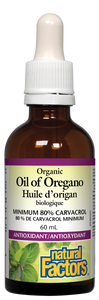 Natural Factors Oil of Oregano is a potent herbal antimicrobial that effectively tackles bacterial, yeast, fungal, and parasitic infections. It offers powerful antioxidant protection and immune system support, and helps relieve various respiratory conditions. 
