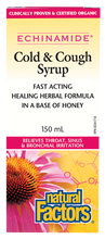Load image into Gallery viewer, Natural Factors ECHINAMIDE Cold &Cough Syrup is a fast-acting, healing herbal formula in a base of honey. A powerfully effective, alcohol-free formula, the blend of herbs is designed to relieve throat, sinus, and bronchial irritation due to colds.