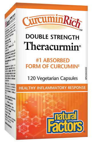 CurcuminRich Double Strength Theracurmin is made with Theracurmin, the #1 absorbed form of curcumin available. Its high absorption and bioavailability means greater support for your body’s natural inflammatory response and added antioxidant protection.