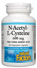 Load image into Gallery viewer, Natural Factors N-Acetyl-L-Cysteine NAC 600mg