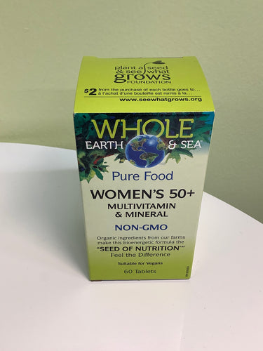 Whole Earth and Sea Women’s Multivitamin and Mineral 50+ 60’s