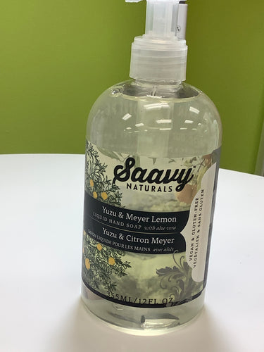 Saavy Naturals Yuzu and Meyer Lemon Hand Soap