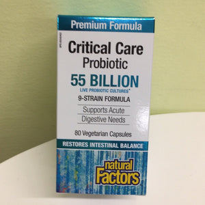 Natural Factors Critical Care Probiotic 55 Billion
