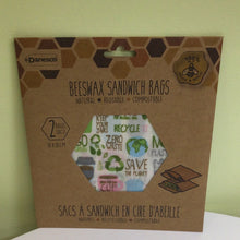 Load image into Gallery viewer, Danesco Beeswax Sandwich Bags
