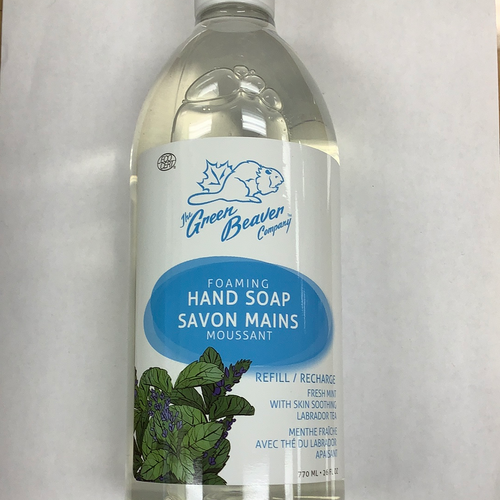 The Green Beaver Co. Fresh Mint Foaming Hand Soap Refill