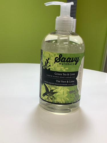 Saavy Naturals Green Tea and Lime Hand Soap