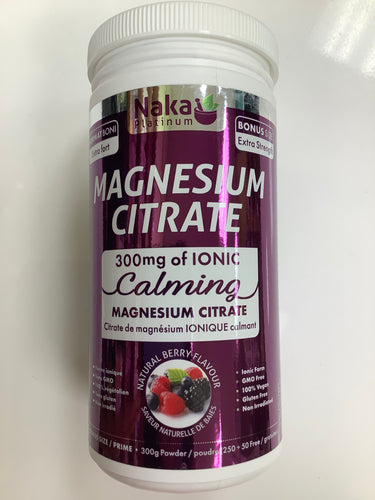 Naka Magnesium Citrate Natural Berry Powder 300g
