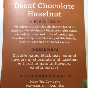 Stash Decaf Chocolate Hazelnut Tea