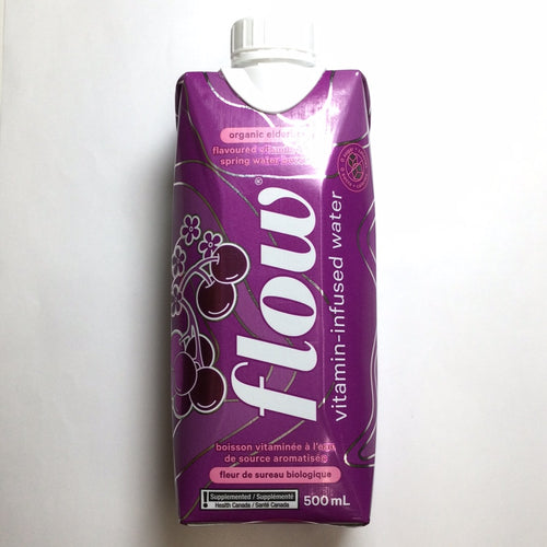 FLOW Vitamin-Infused Organic Elderberry Flavoured Spring Water Beverage