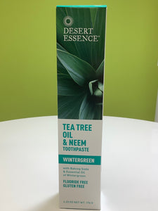Desert Essence Tea Tree Oil Wintergreen Toothpaste