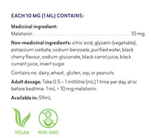 Load image into Gallery viewer, Sisu Liquid Melatonin Information