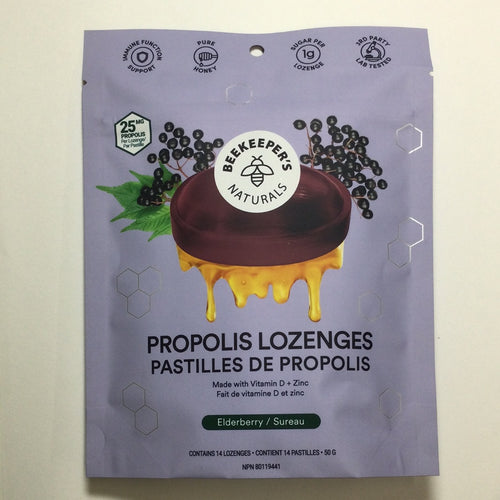 Beekeeper’s Naturals Propolis Lozenges with Zinc + Vitamin D