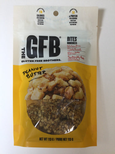 The GFB Gluten Free Bites Peanut Butter