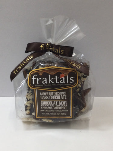 Fraktals Handmade Chocolate Cashew Buttercrunch Dark Chocolate