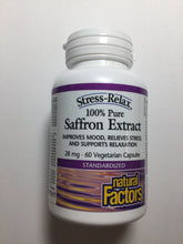 Load image into Gallery viewer, Natural Factors Stress-Relax 100% Pure Saffron Extract