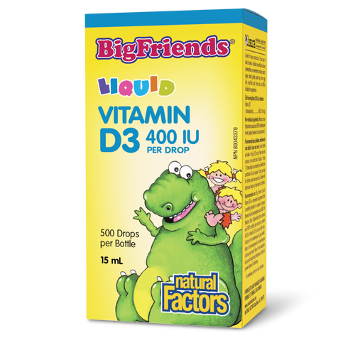 Natural Factors Big Friends Vitamin D3 Liquid