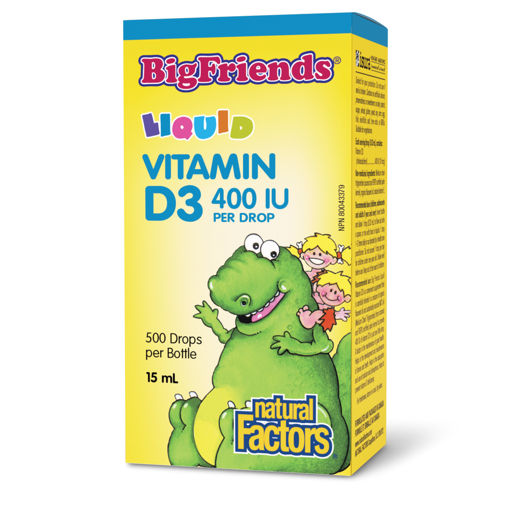 Natural Factors Big Friends Vitamin D3 Liquid