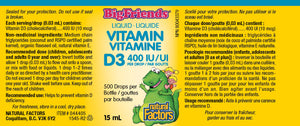 Natural Factors Big Friends Vitamin D3 Liquid