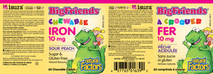 Natural Factors Big Friends Chewable Iron