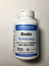 Load image into Gallery viewer, Preferred Nutrition Biotin 10,000 mcg