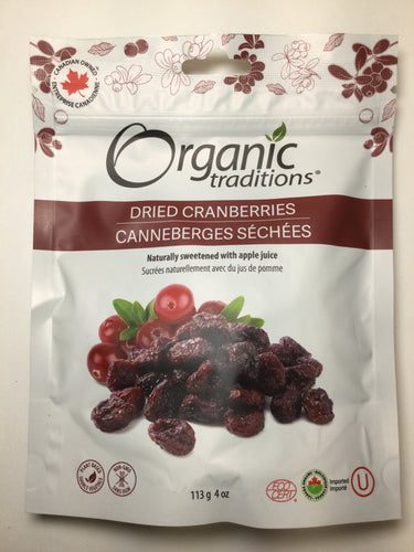 Organic Traditions Dried Cranberries