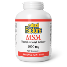 Load image into Gallery viewer, Natural Factors MSM 1,000mg Capsules