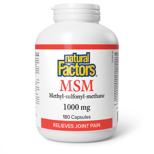 Natural Factors MSM 1,000mg Capsules
