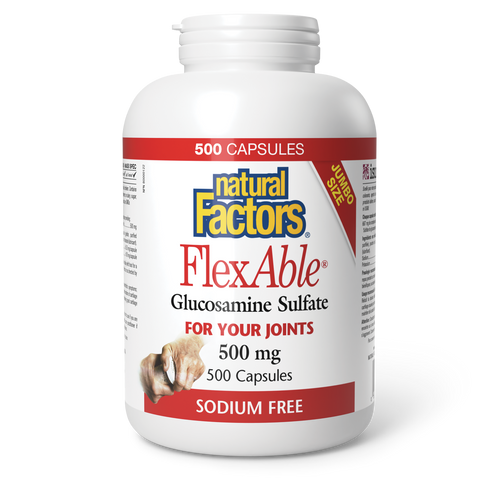 Natural Factors FlexAble Jumbo Size 500 capsules