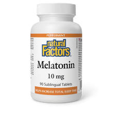 Load image into Gallery viewer, Natural Factors Melatonin Peppermint 10mg