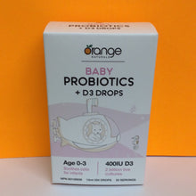 Load image into Gallery viewer, Orange Naturals Baby Probiotics +D3 Drops