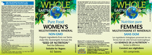 Whole Earth and Sea Women’s Multivitamin and Mineral 60’s