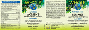 Whole Earth and Sea Women’s Multivitamin and Mineral 120’s