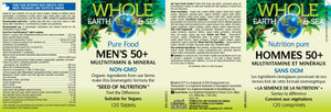 Whole Earth and Sea Pure Food Men’s 50+ Multivitamin & Mineral 120