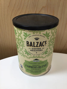 Balzac’s Coffee Roasters Organic Farmers Blend Medium Roast Ground Coffee