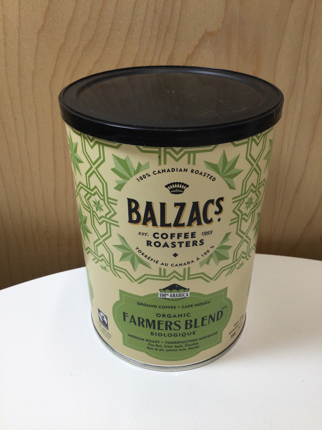 Balzac’s Coffee Roasters Organic Farmers Blend Medium Roast Ground Coffee