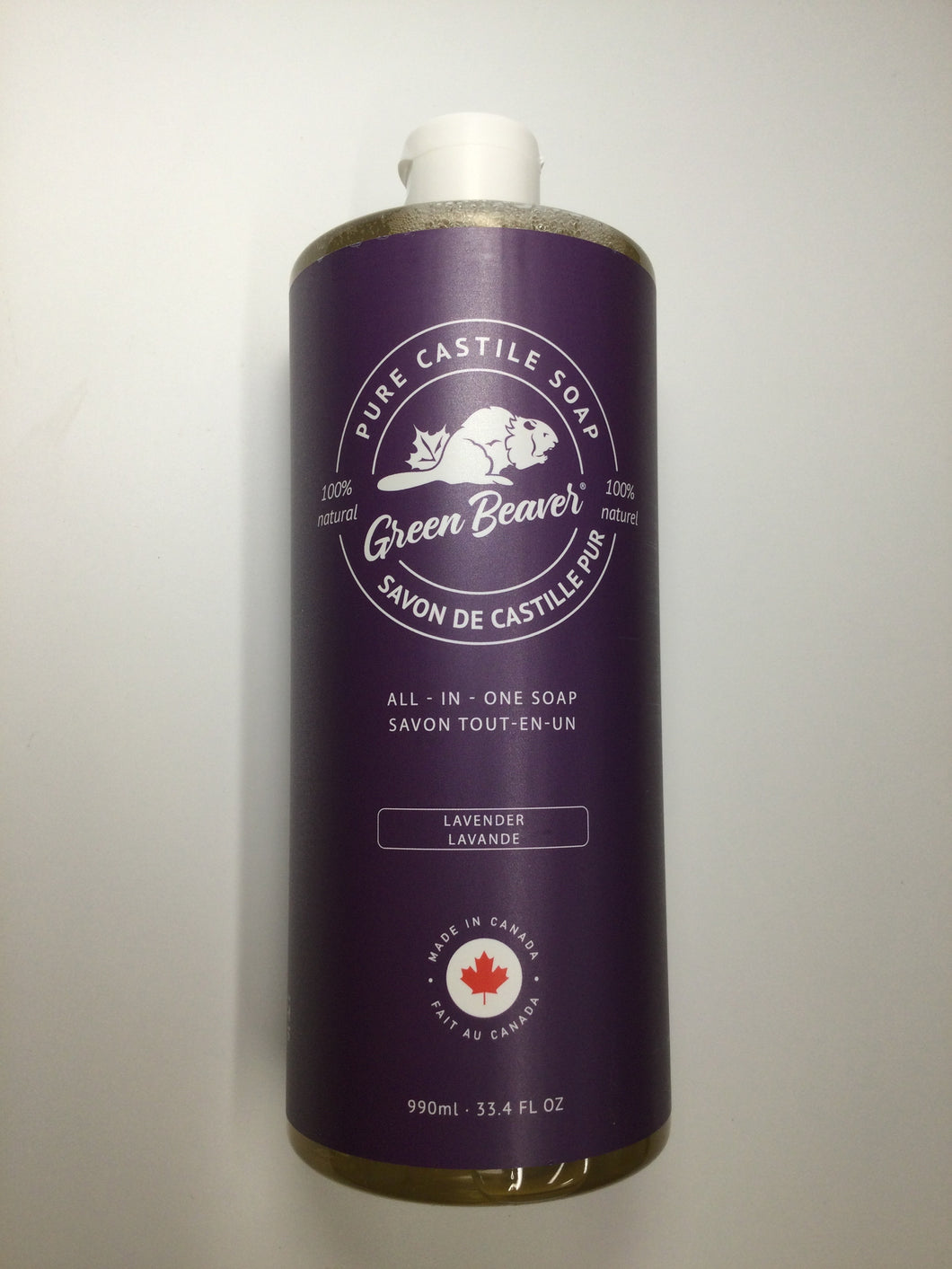 Green Beaver Pure Castile All Purpose Lavender Soap