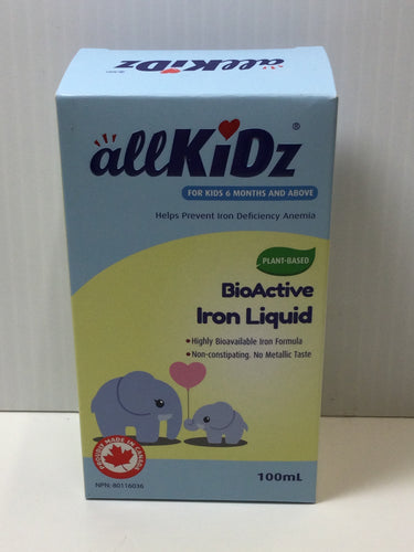 AllKidz BioActive Plant Based Liquid Iron