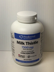 Preferred Nutrition Milk Thistle 7500mg from Raw Herb