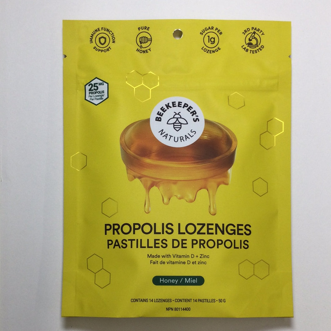 Beekeeper’s Naturals Propolis Lozenges with Zinc + Vitamin D