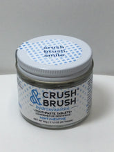 Load image into Gallery viewer, Crush &amp; Brush Hydroyapatite Toothpaste Tablets