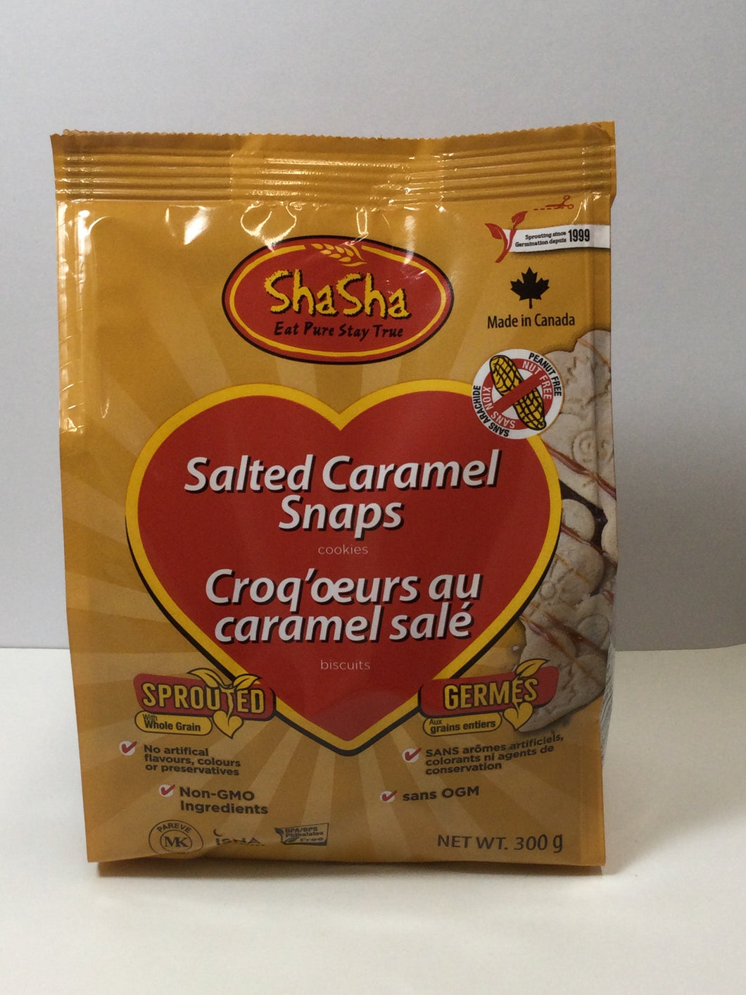 ShaSha Salted Caramel Snaps Cookies