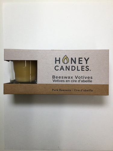 Honey Candles Beeswax Votives Set